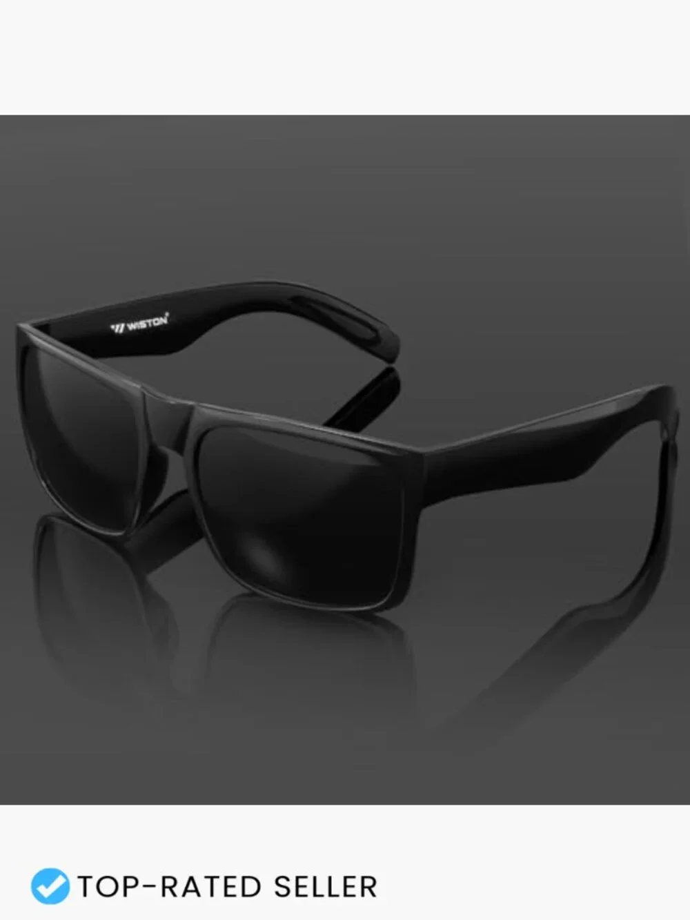 XL Wide Square Sunglasses Oversized Frame Ultra Dark Lens Men Accessories